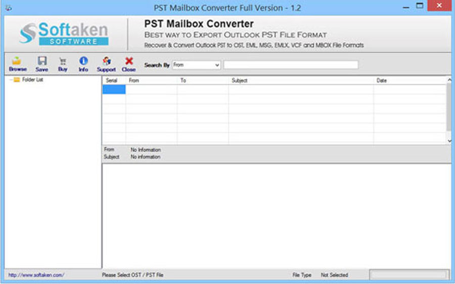 Convert Outlook PST File screenshot